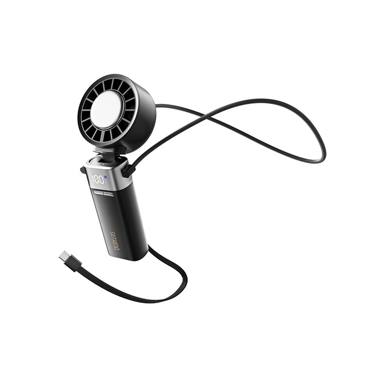 Foldable Cooling Handheld Fan & Power Bank - Ice Z Power