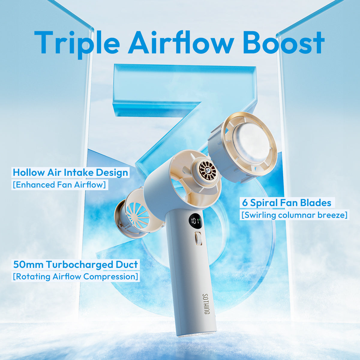 Turbo Handheld Fan - Engine Max B