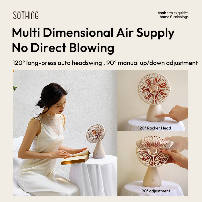 Desktop fan - Bridal bouquet