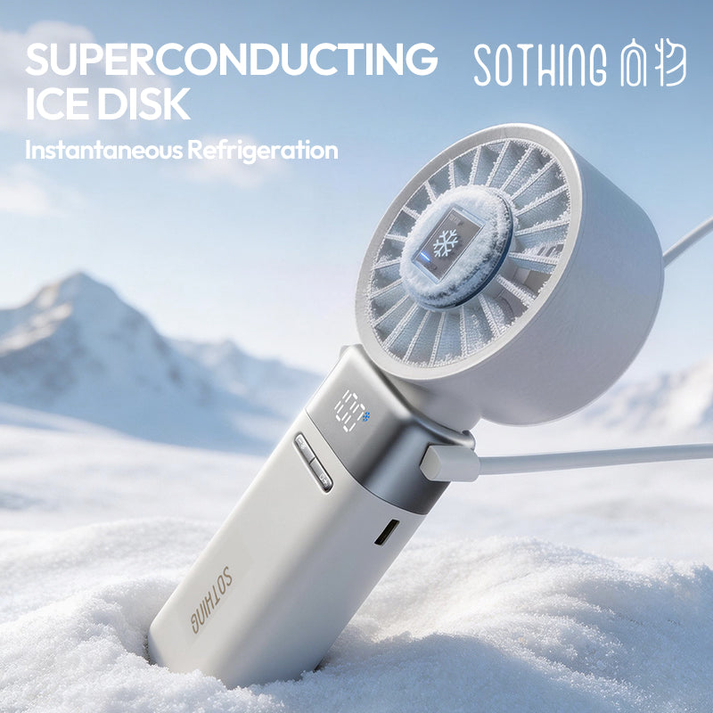 Power Bank Handheld Fan -Ice Z Power 2 (Retractable Cable)