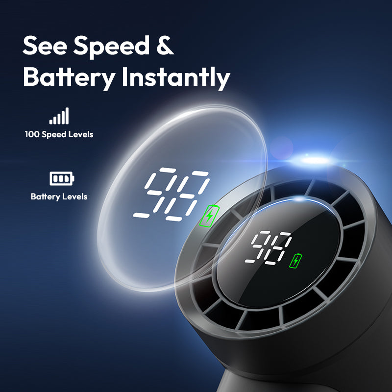 Power Bank Handheld Fan - Engine Power