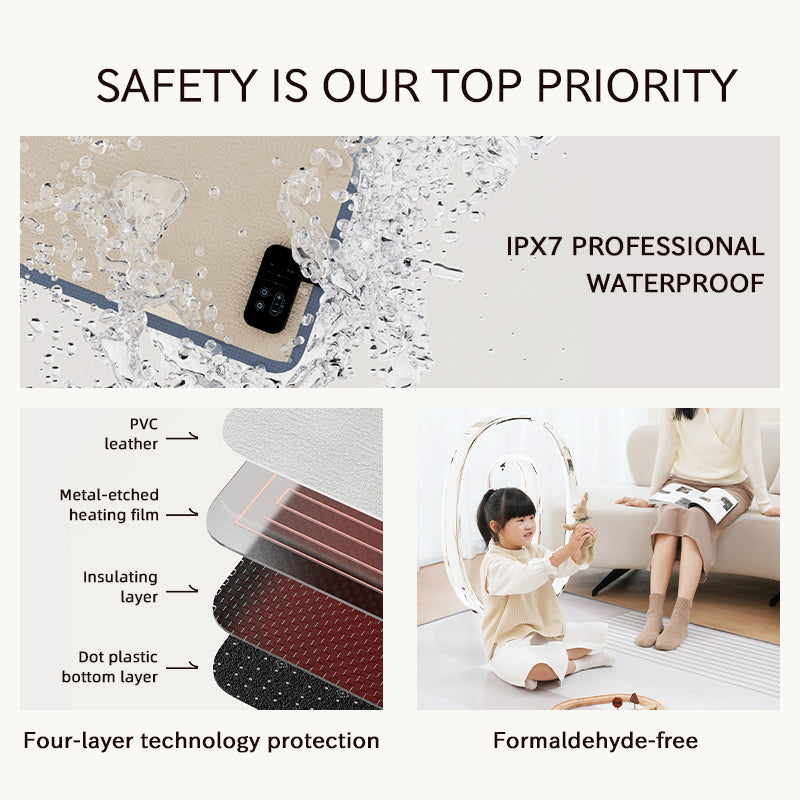 Heated carpet - underfloor heating