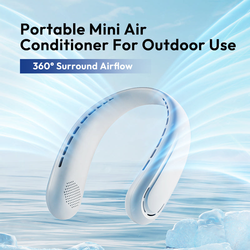 Hanging Neck Fan - snow Summer